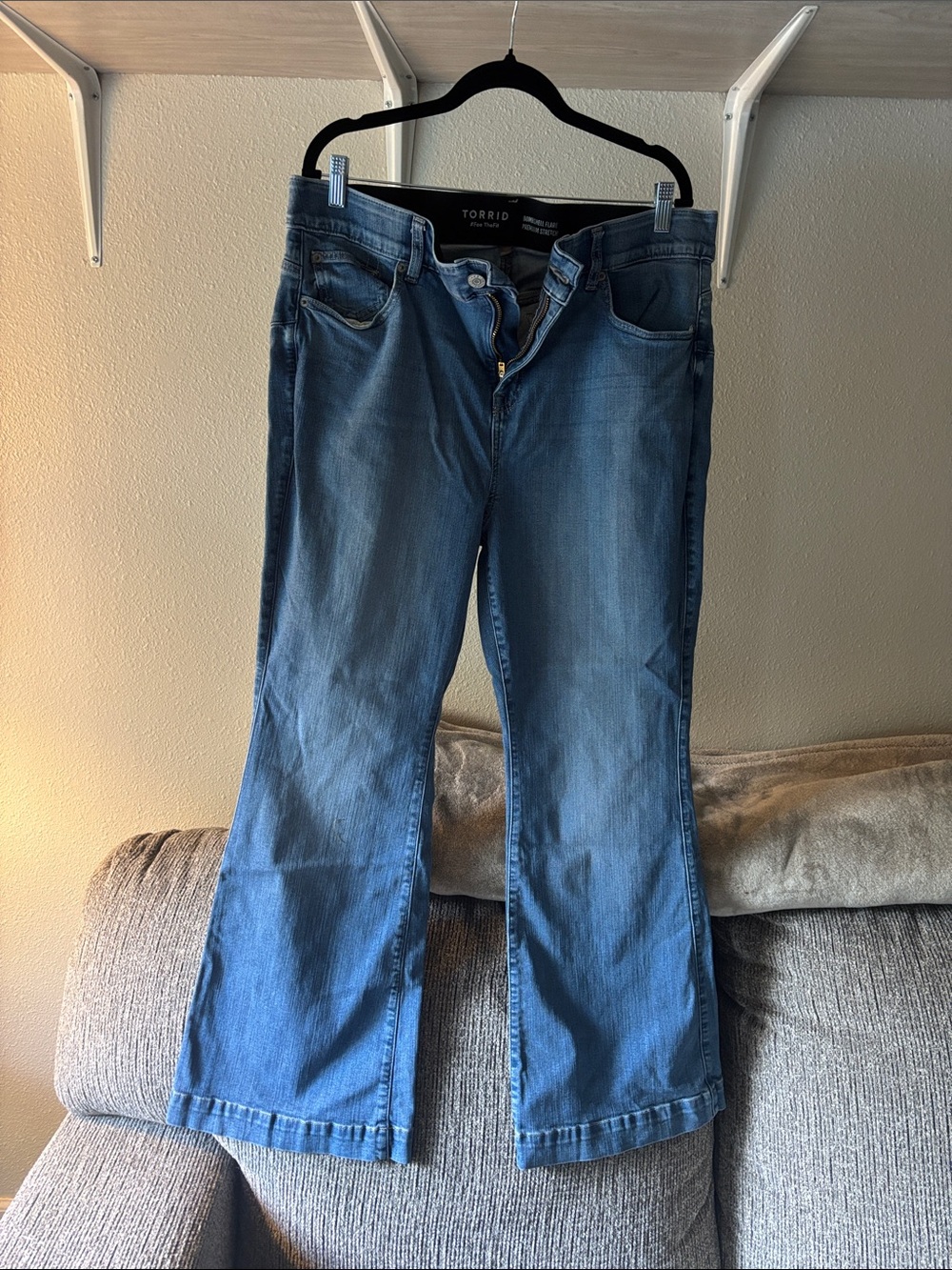 torrid Medium Blue Flare Jeans - Classic Bootcut Style